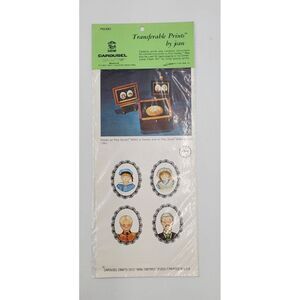 Vintage Carousel Crafts Print For Poly Dome Framing Decoupage People Tintypes